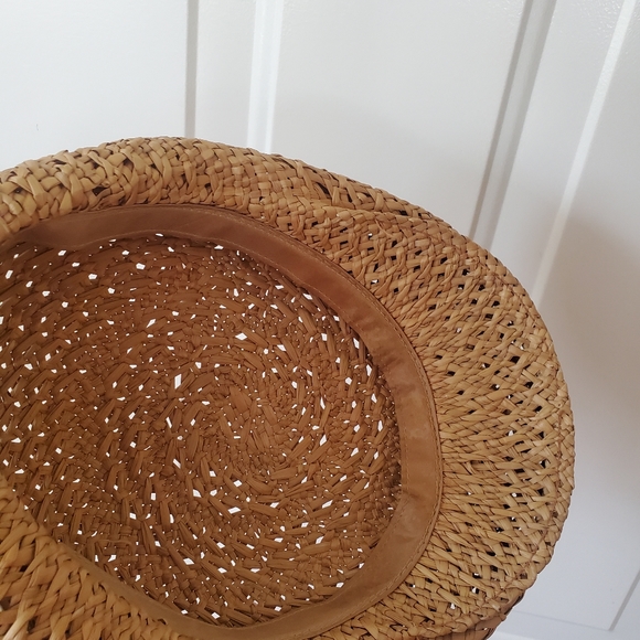 Vtg 1950's Straw Casquette Hat Made in USA size M - Picture 10 of 13